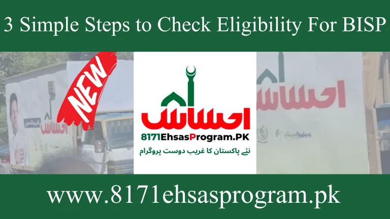 3 Simple Steps to Check Eligibility for the Benazir Income Support Program